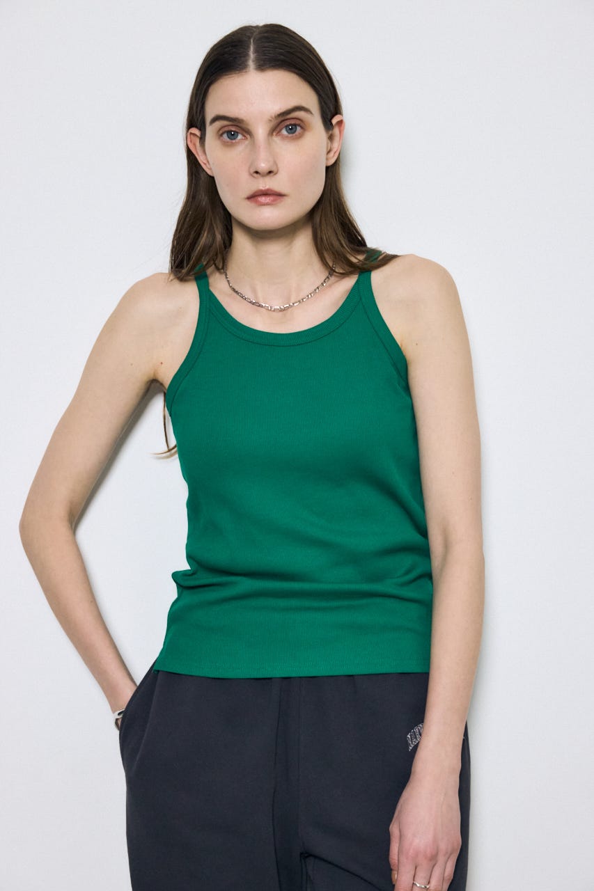 カップ付きホルターネックキャミソール GRN S