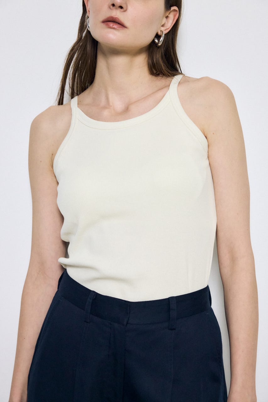 カップ付きホルターネックキャミソール O/WHT M