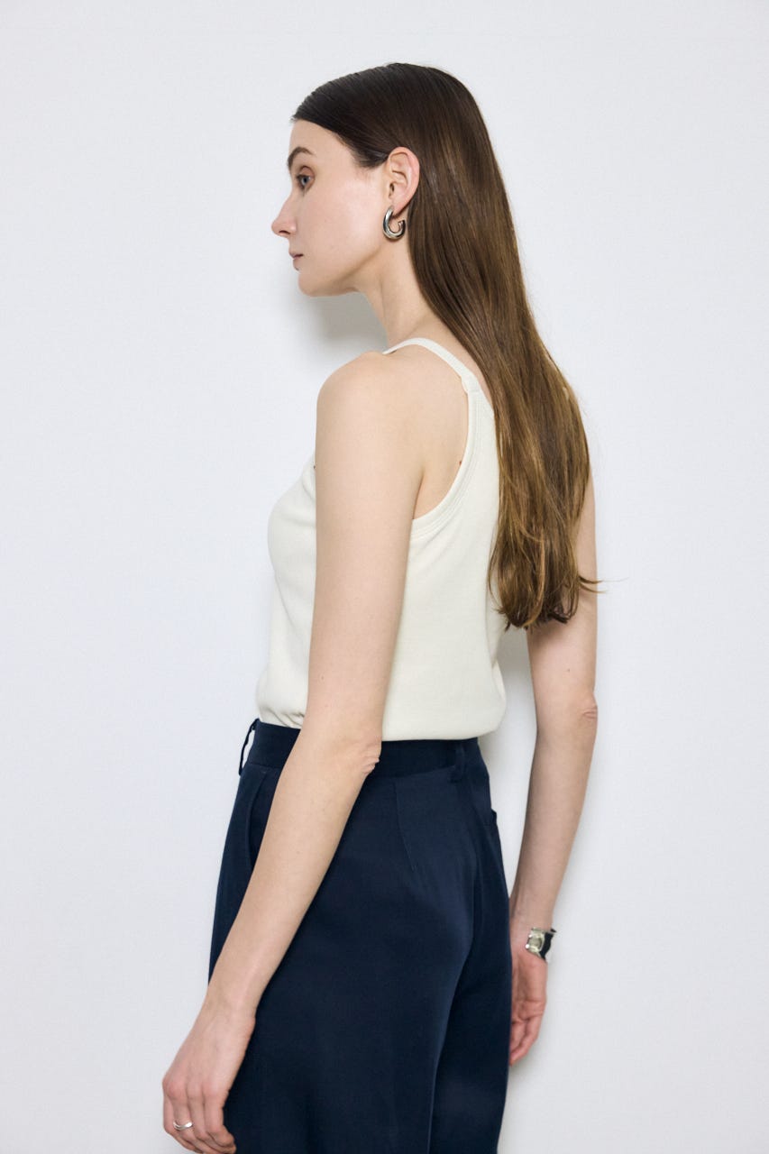 カップ付きホルターネックキャミソール O/WHT M