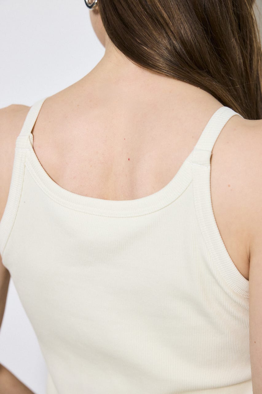 カップ付きホルターネックキャミソール O/WHT M