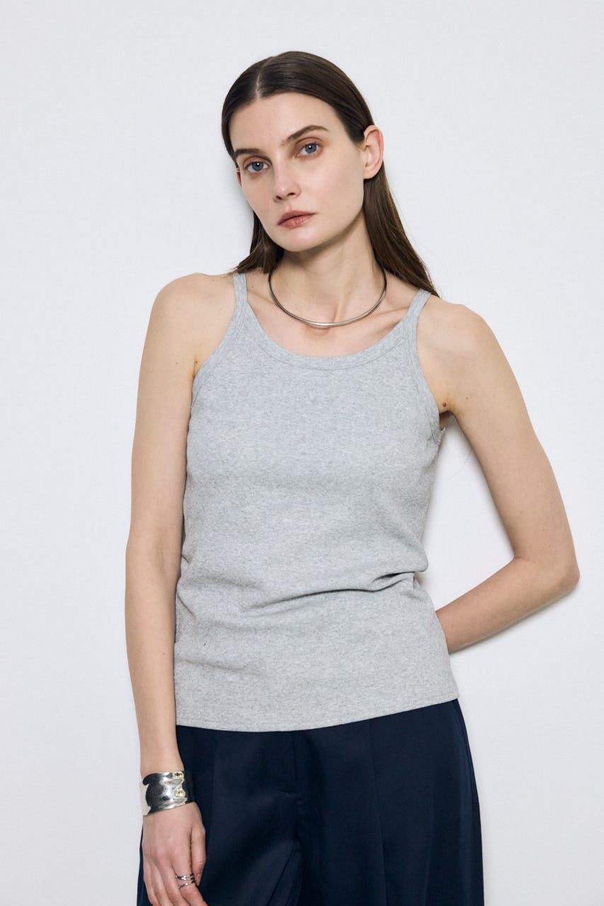 カップ付きホルターネックキャミソール T.GRY M