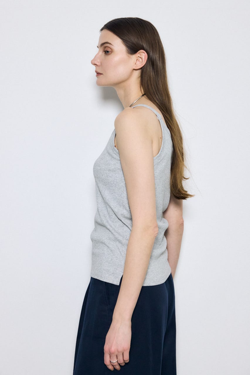 カップ付きホルターネックキャミソール T.GRY M