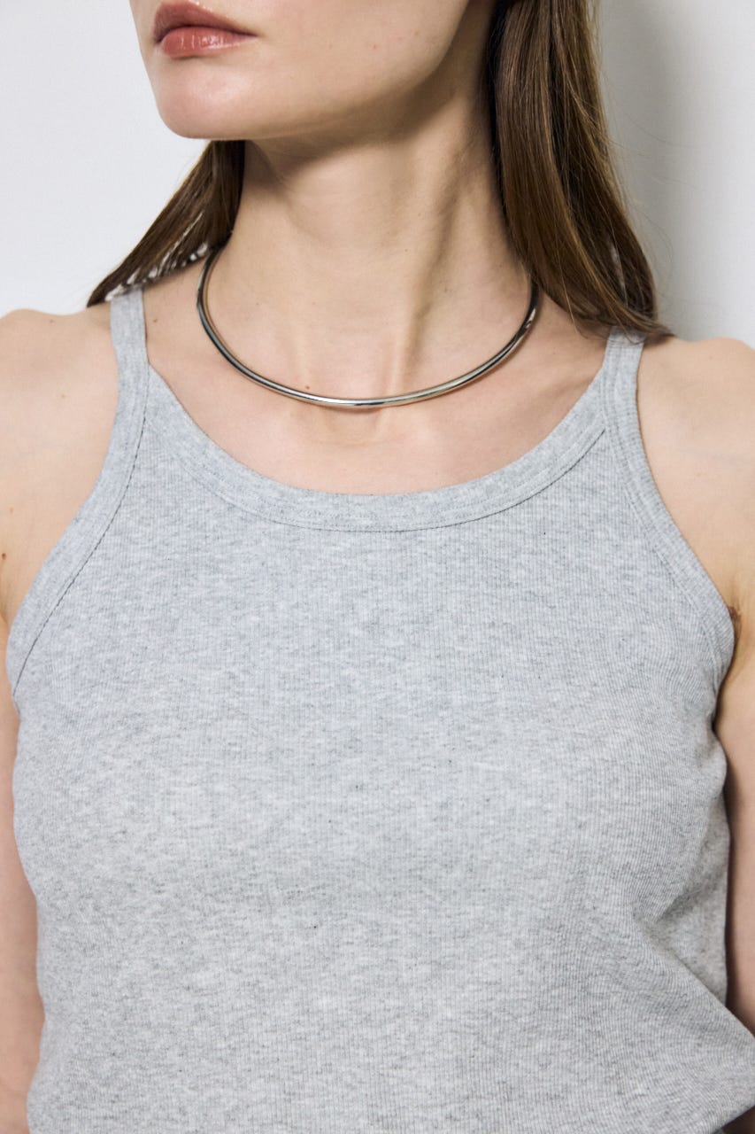 カップ付きホルターネックキャミソール T.GRY M