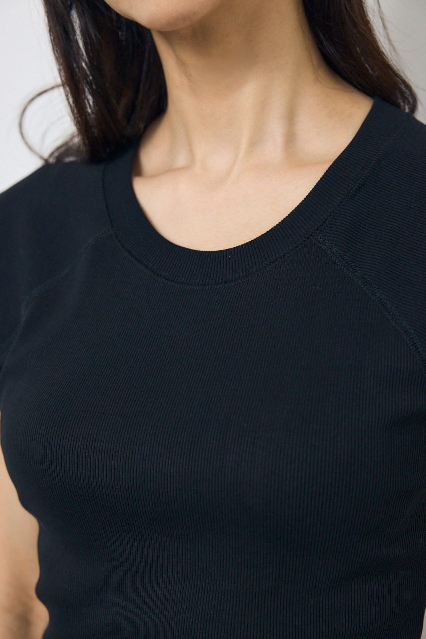 カップ付きノースリーブトップス BLK S