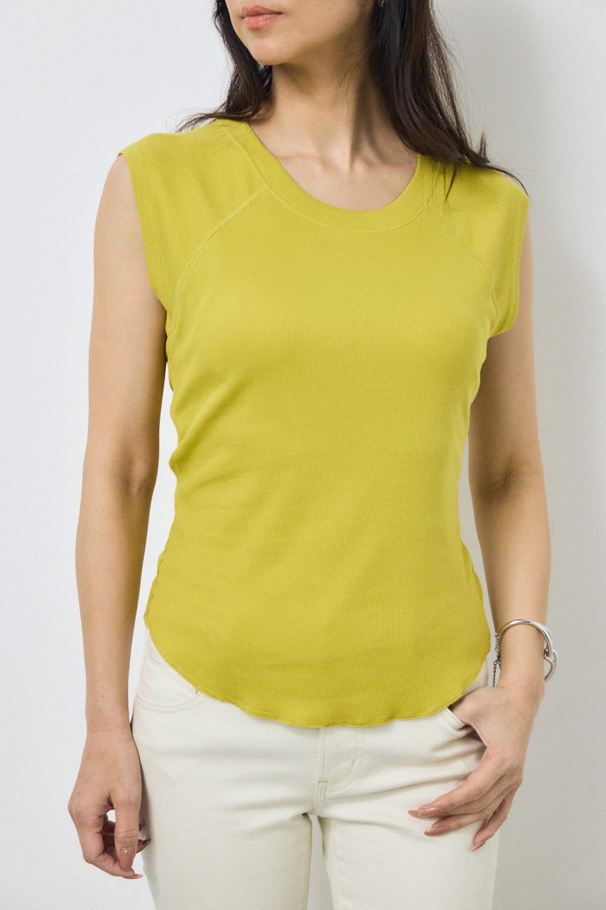 カップ付きノースリーブトップス LIME M