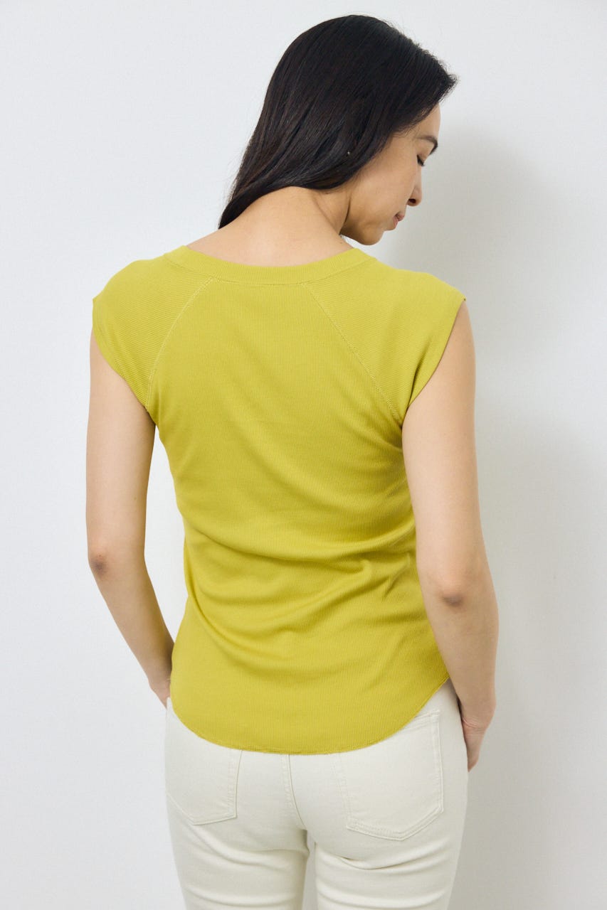 カップ付きノースリーブトップス LIME M