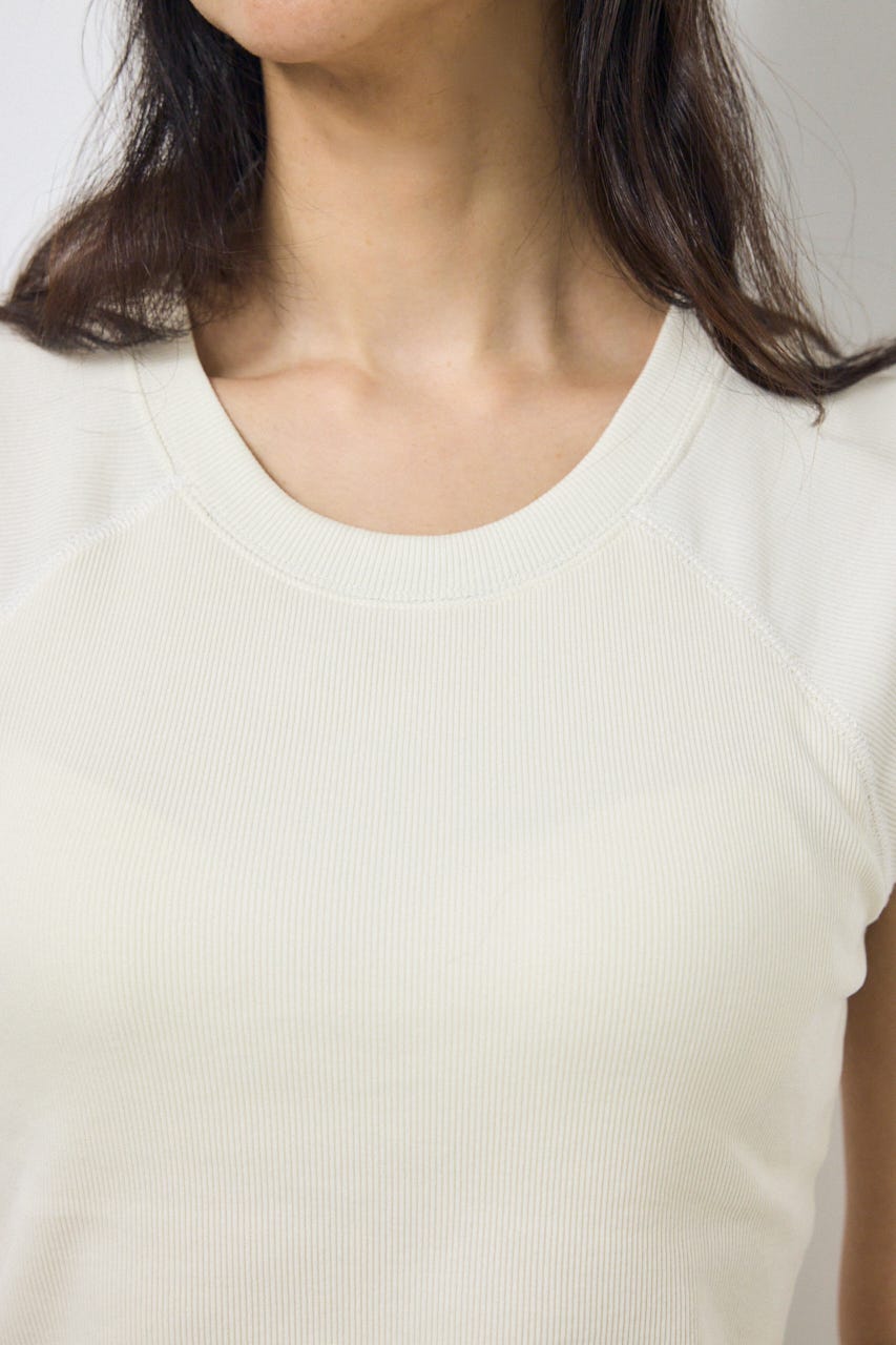 カップ付きノースリーブトップス O/WHT S