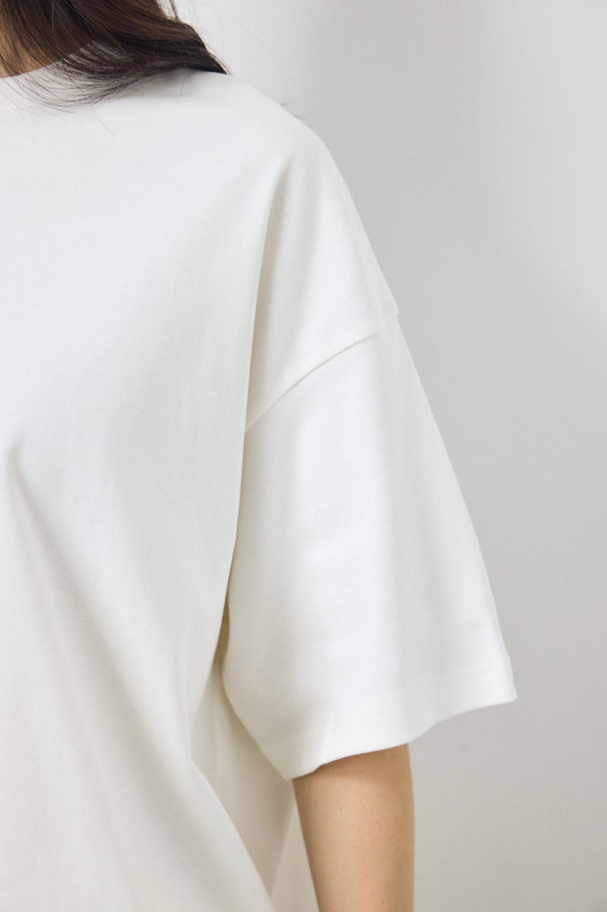 プレミアムコットンオーバーシルエットTシャツ O/WHT M