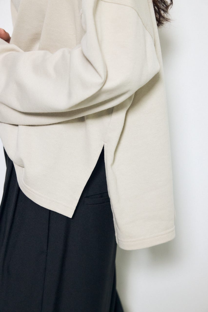 スリットヘムルーズプルオーバー GREIGE FREE