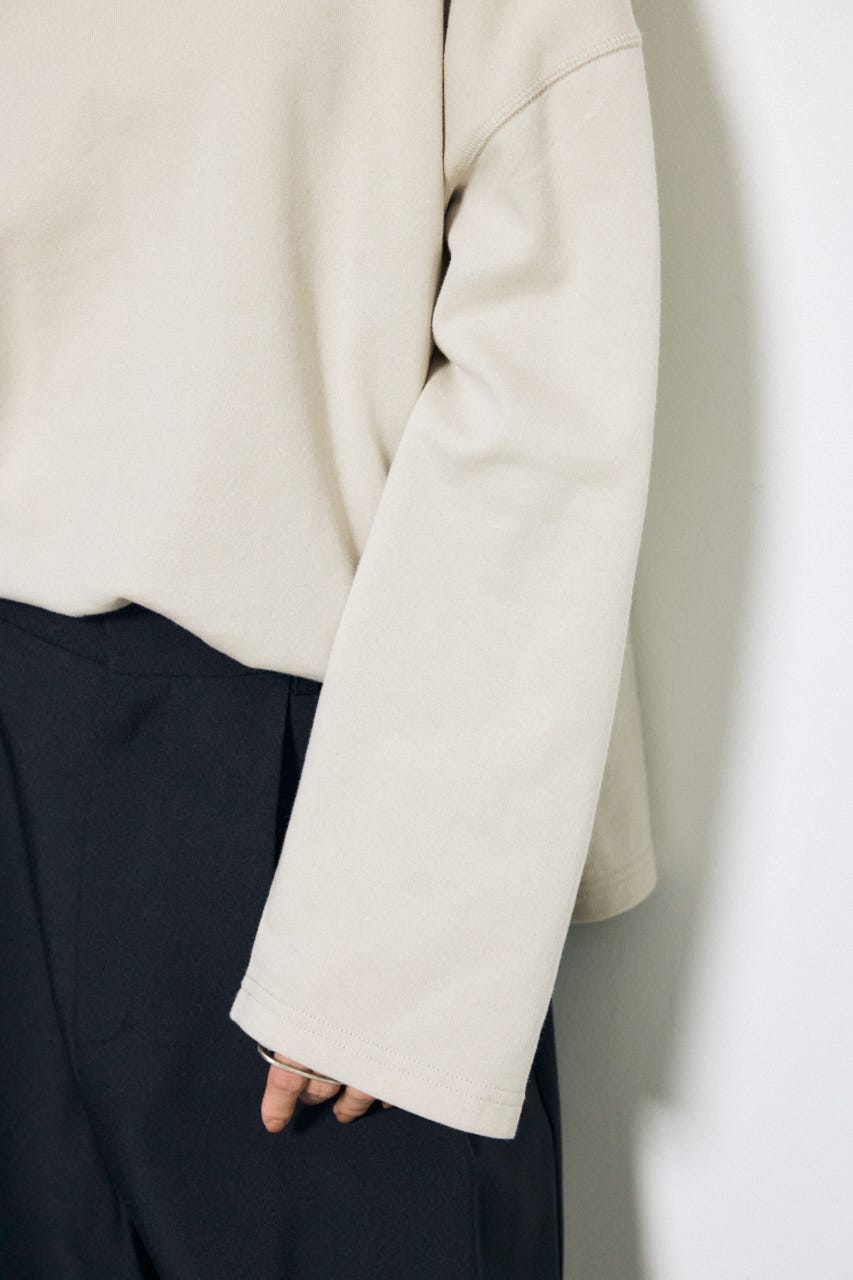 スリットヘムルーズプルオーバー GREIGE FREE