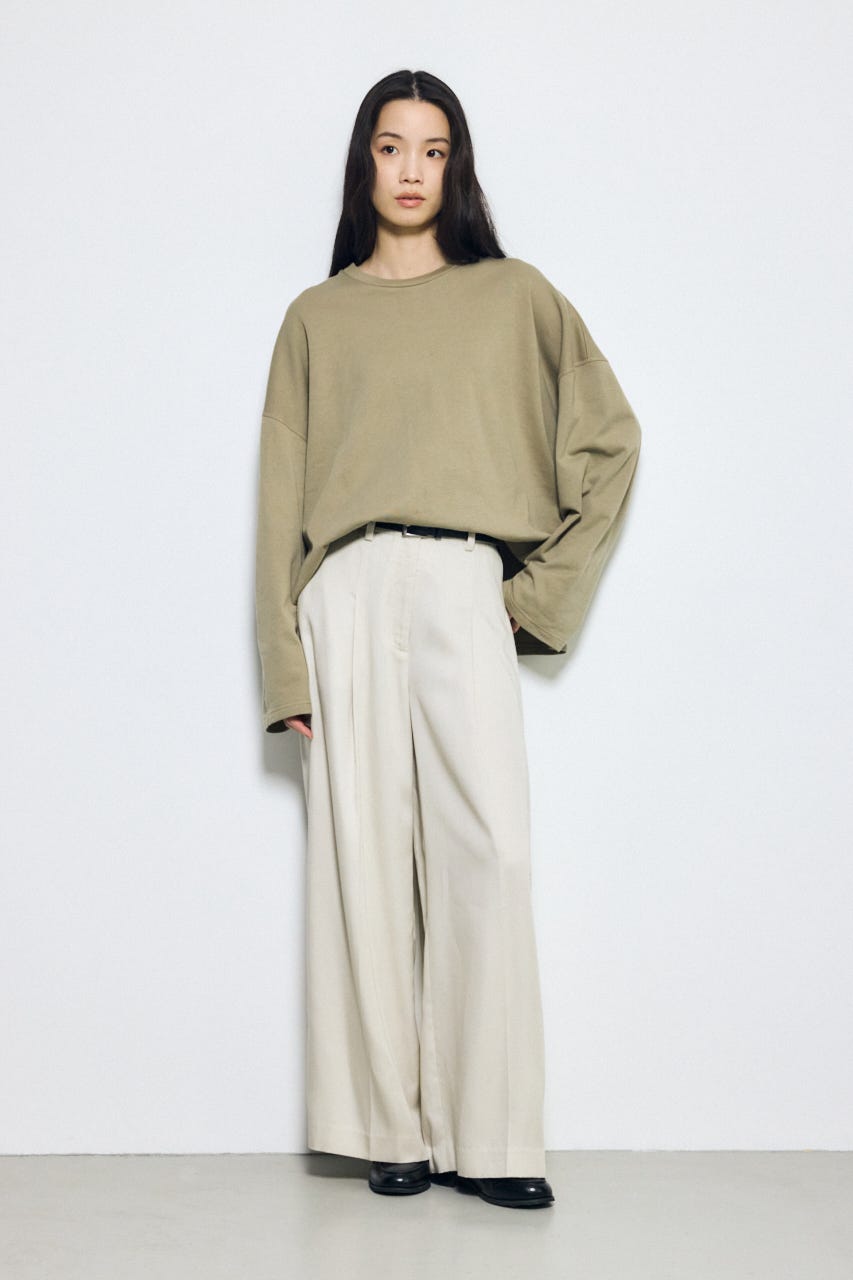 スリットヘムルーズプルオーバー KHA FREE