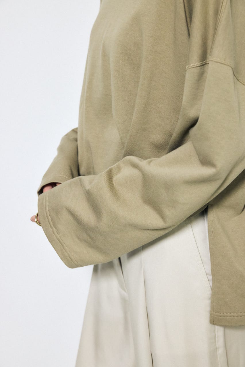 スリットヘムルーズプルオーバー KHA FREE