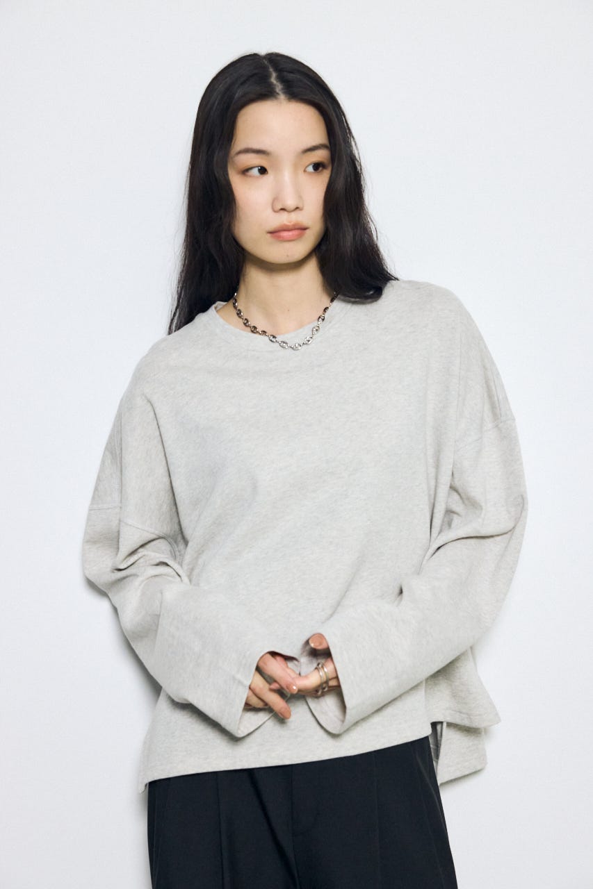 スリットヘムルーズプルオーバー T.GRY FREE