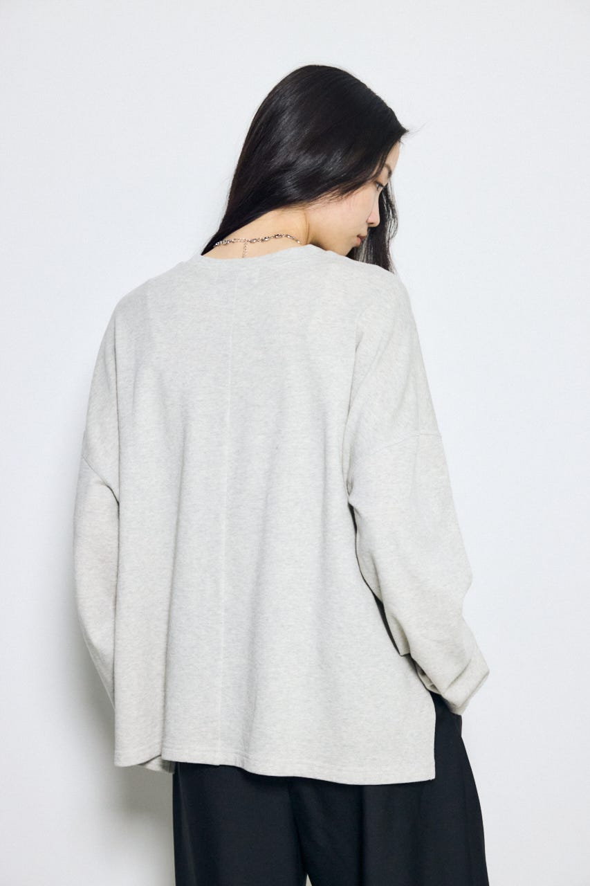 スリットヘムルーズプルオーバー T.GRY FREE