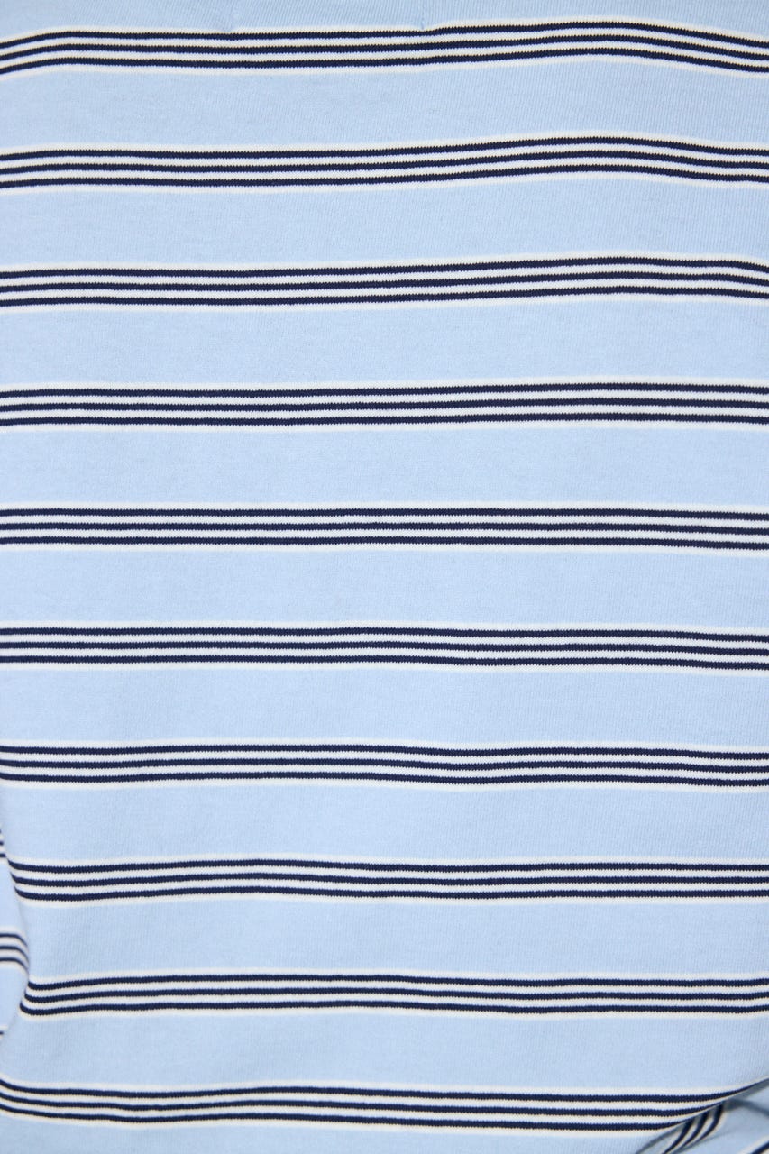 マルチボーダー長袖トップス 柄BLU FREE