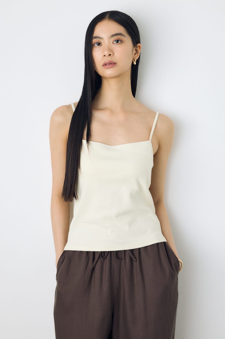 キャミソール0203 AZUL BY MOUSSY | カップ付リブキャミソール (キャミソール ) |SHEL