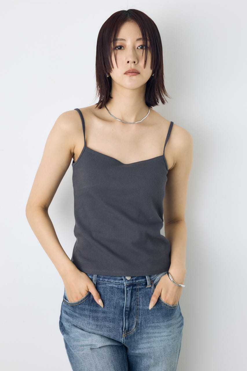 AZUL BY MOUSSY | カップ付リブキャミソール (キャミソール ) |SHEL