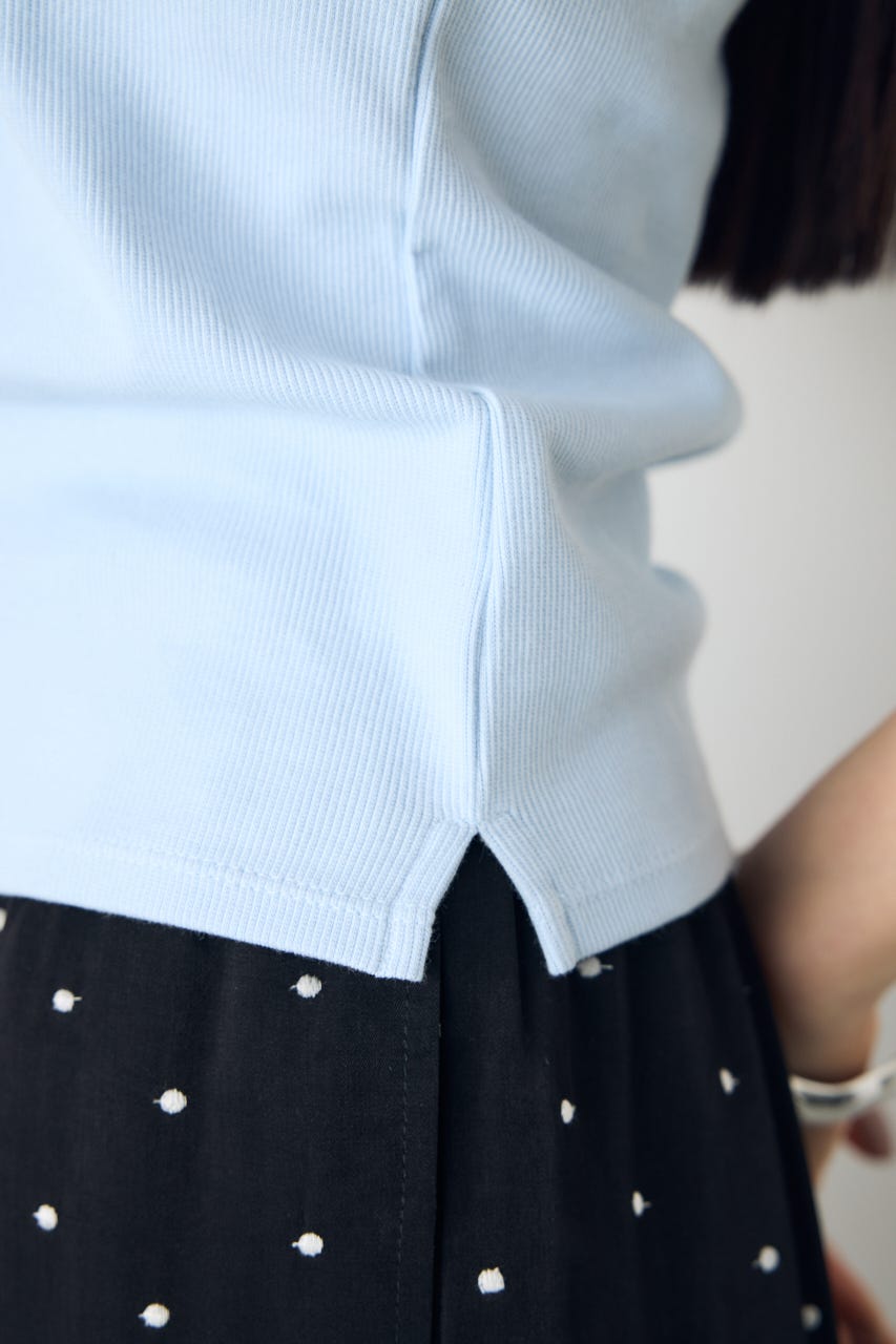 カップ付リブキャミソール L/BLU S