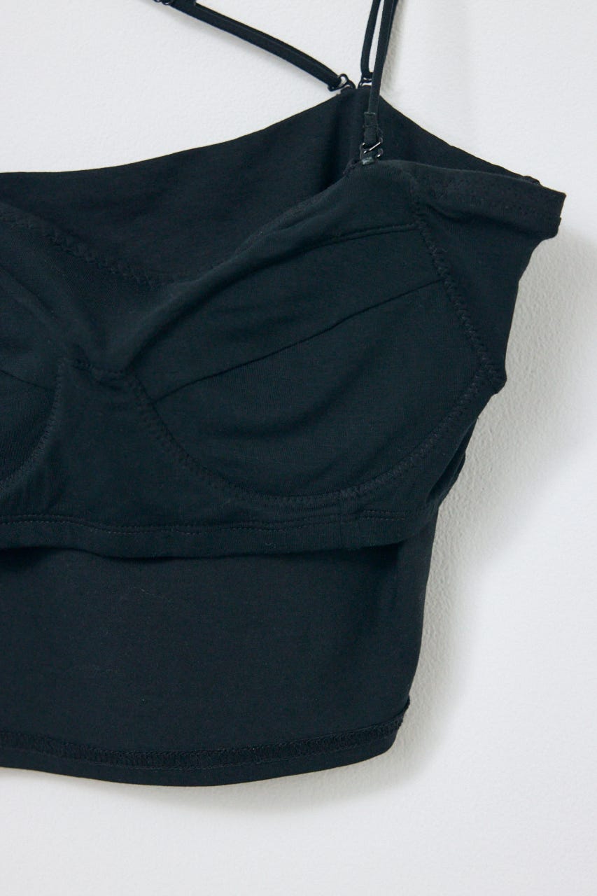 カップ付きチューブトップ(レギュラー) BLK S