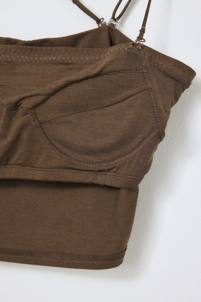 カップ付きチューブトップ(レギュラー) BRN M