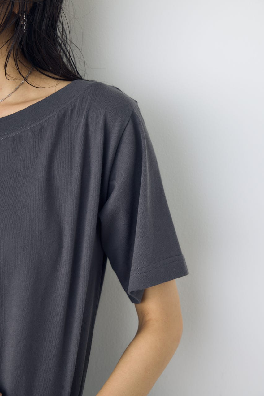 【接触冷感】ワンショルダーカットトップス L/BLK S