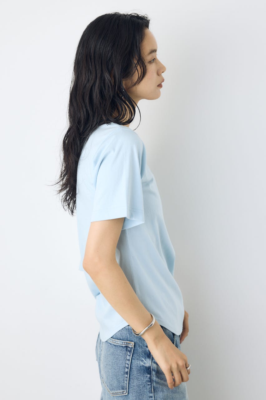 【接触冷感】ワンショルダーカットトップス L/BLU M