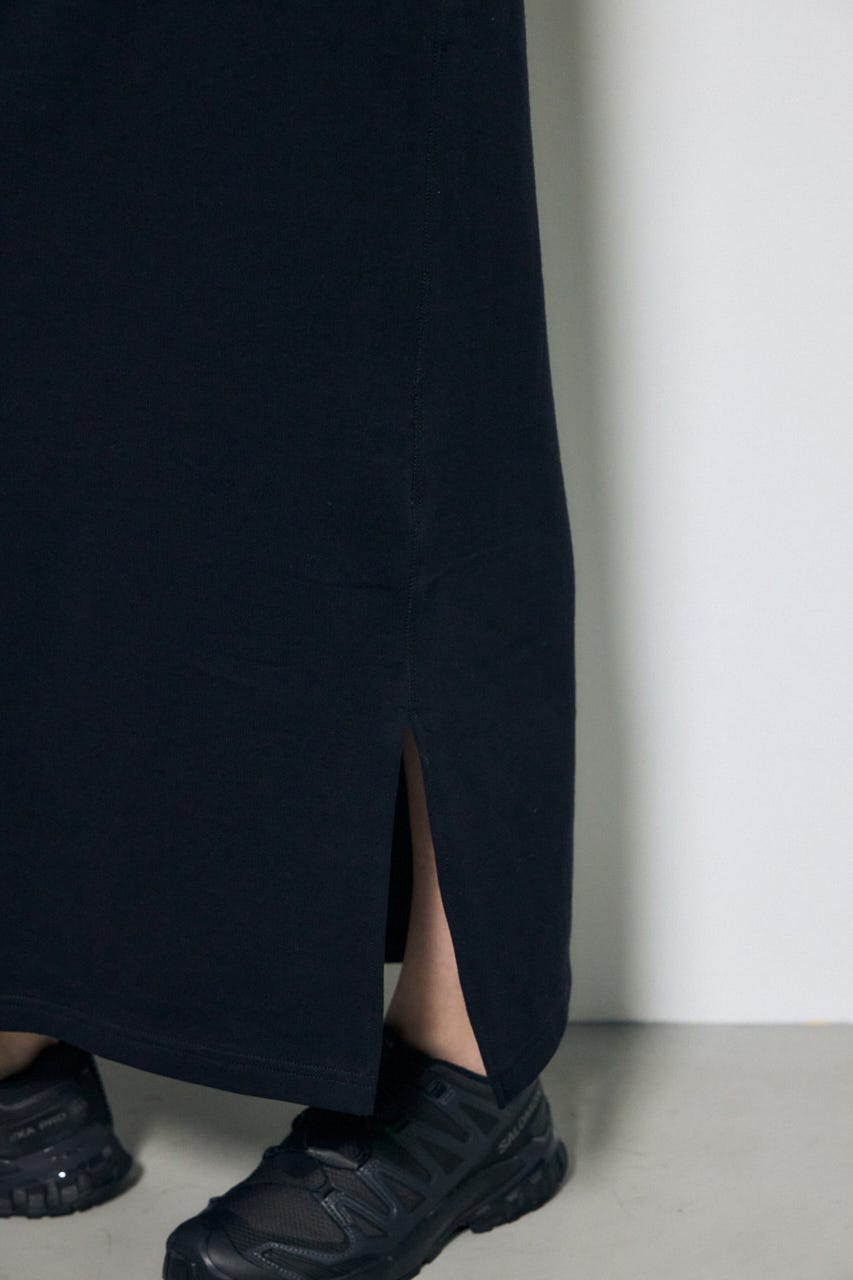 ロングスリーブストレートワンピース BLK S