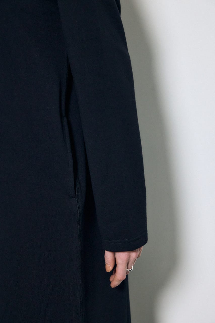 ロングスリーブストレートワンピース BLK S