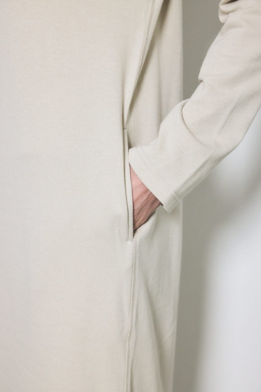 ロングスリーブストレートワンピース GREIGE M