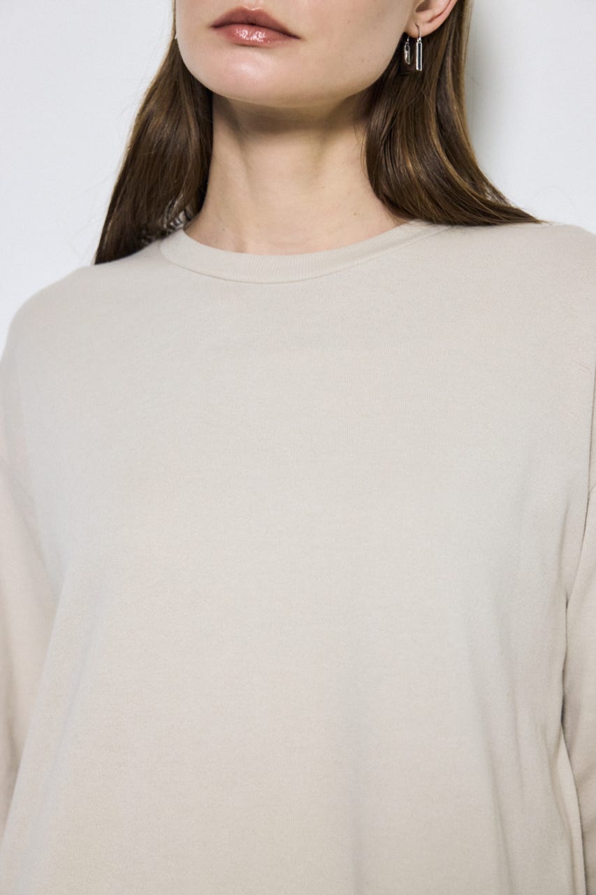 ロングスリーブストレートワンピース GREIGE M