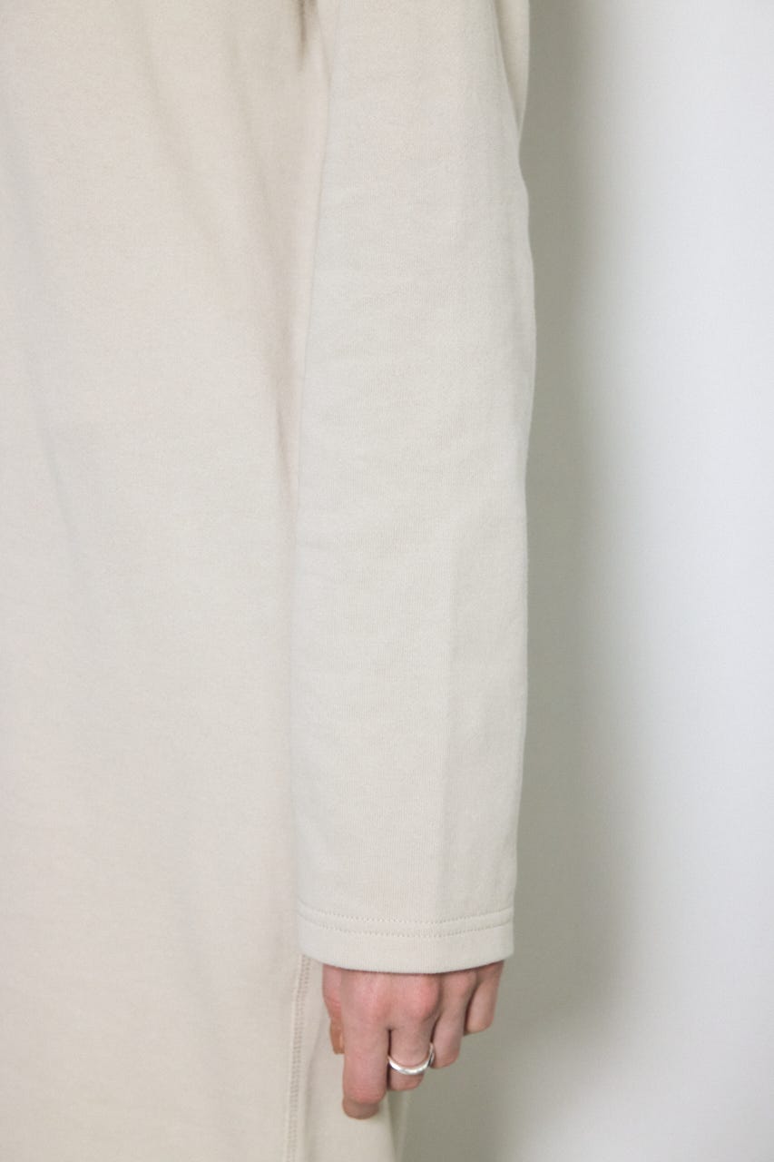 ロングスリーブストレートワンピース GREIGE M
