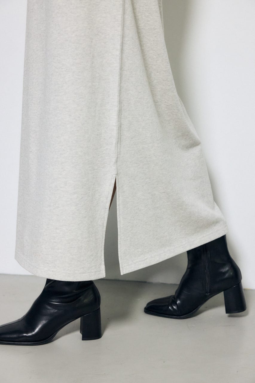 ロングスリーブストレートワンピース T.GRY M