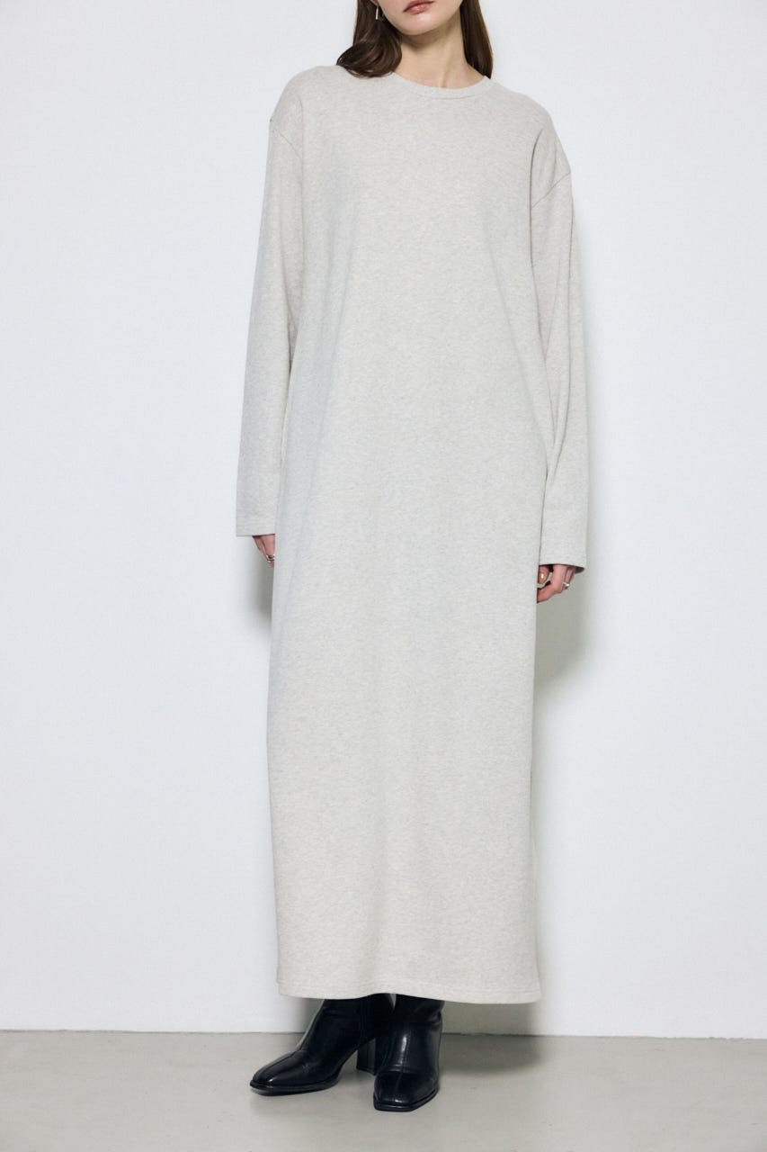 ロングスリーブストレートワンピース T.GRY M