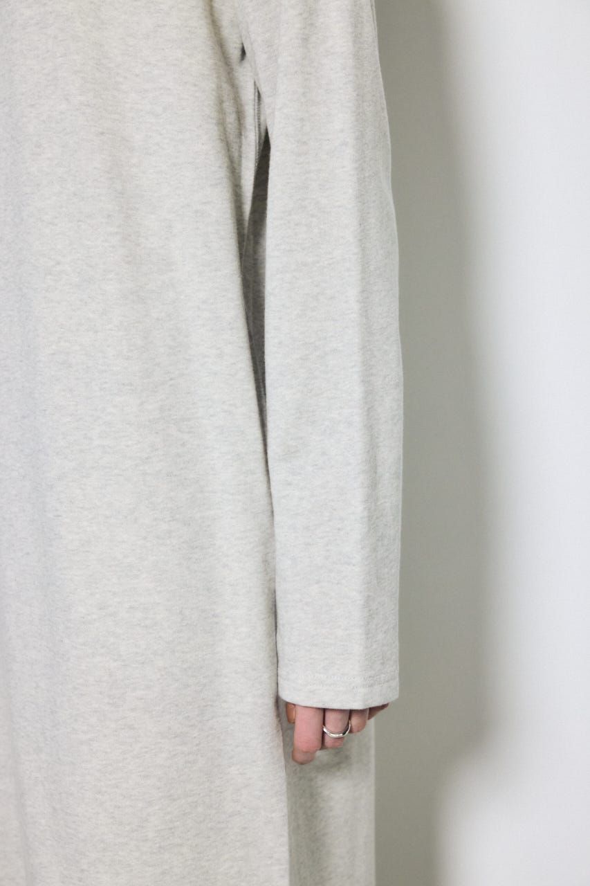 ロングスリーブストレートワンピース T.GRY M