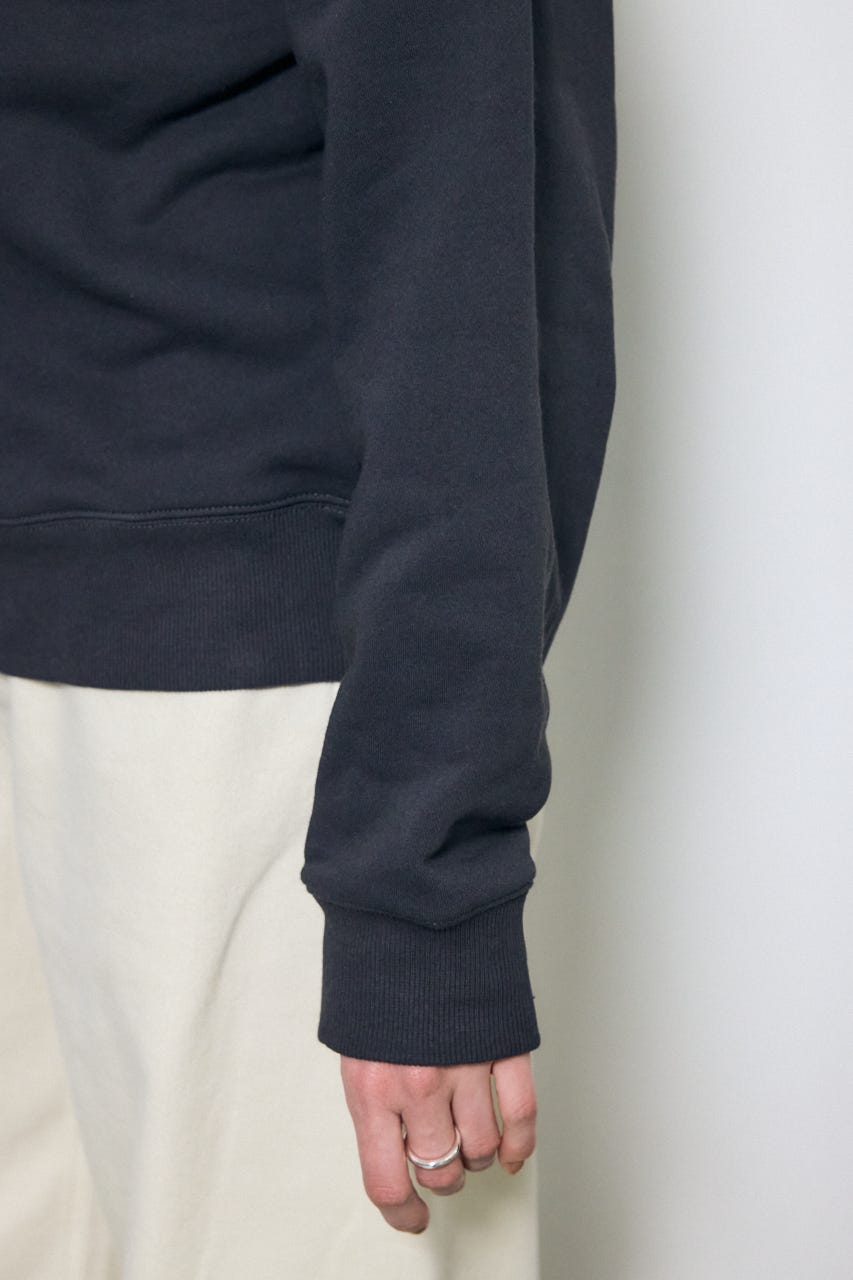 カレッジロゴ スウェットトップス L/BLK S