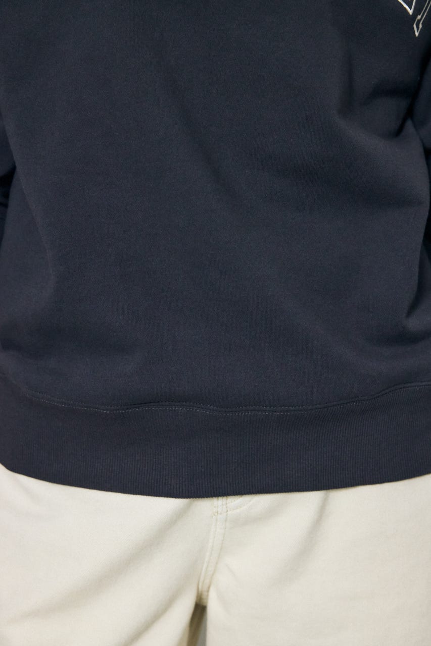 カレッジロゴ スウェットトップス L/BLK S