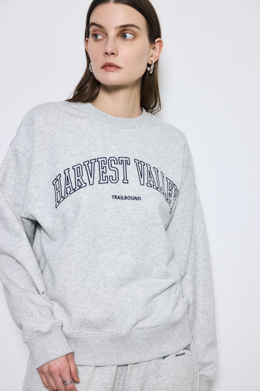 カレッジロゴ スウェットトップス L/T.GRY M