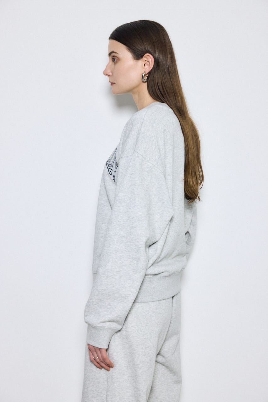 カレッジロゴ スウェットトップス L/T.GRY M