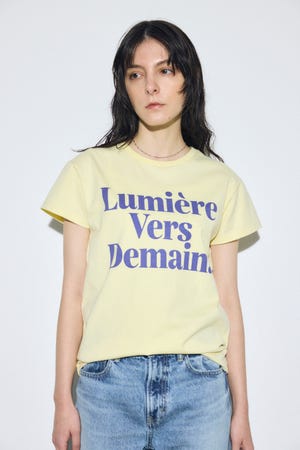 【SS先行アイテム】メッセージロゴ半袖Tシャツ