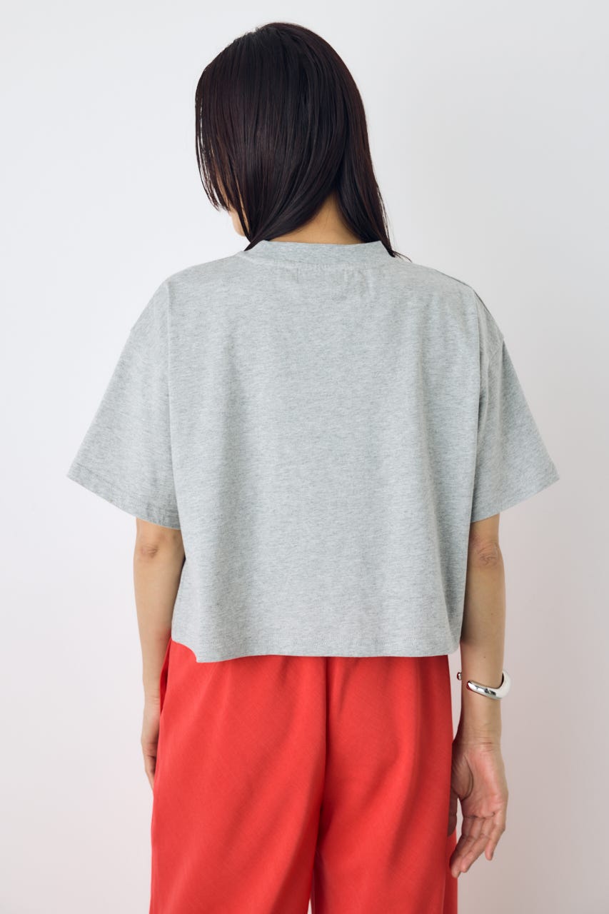 カスレプリントTシャツ L/T.GRY S