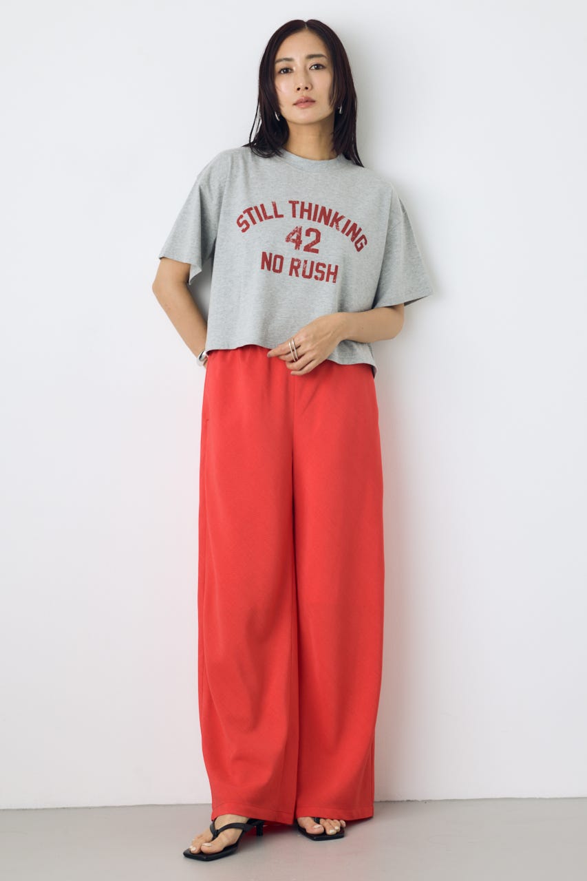 カスレプリントTシャツ L/T.GRY S