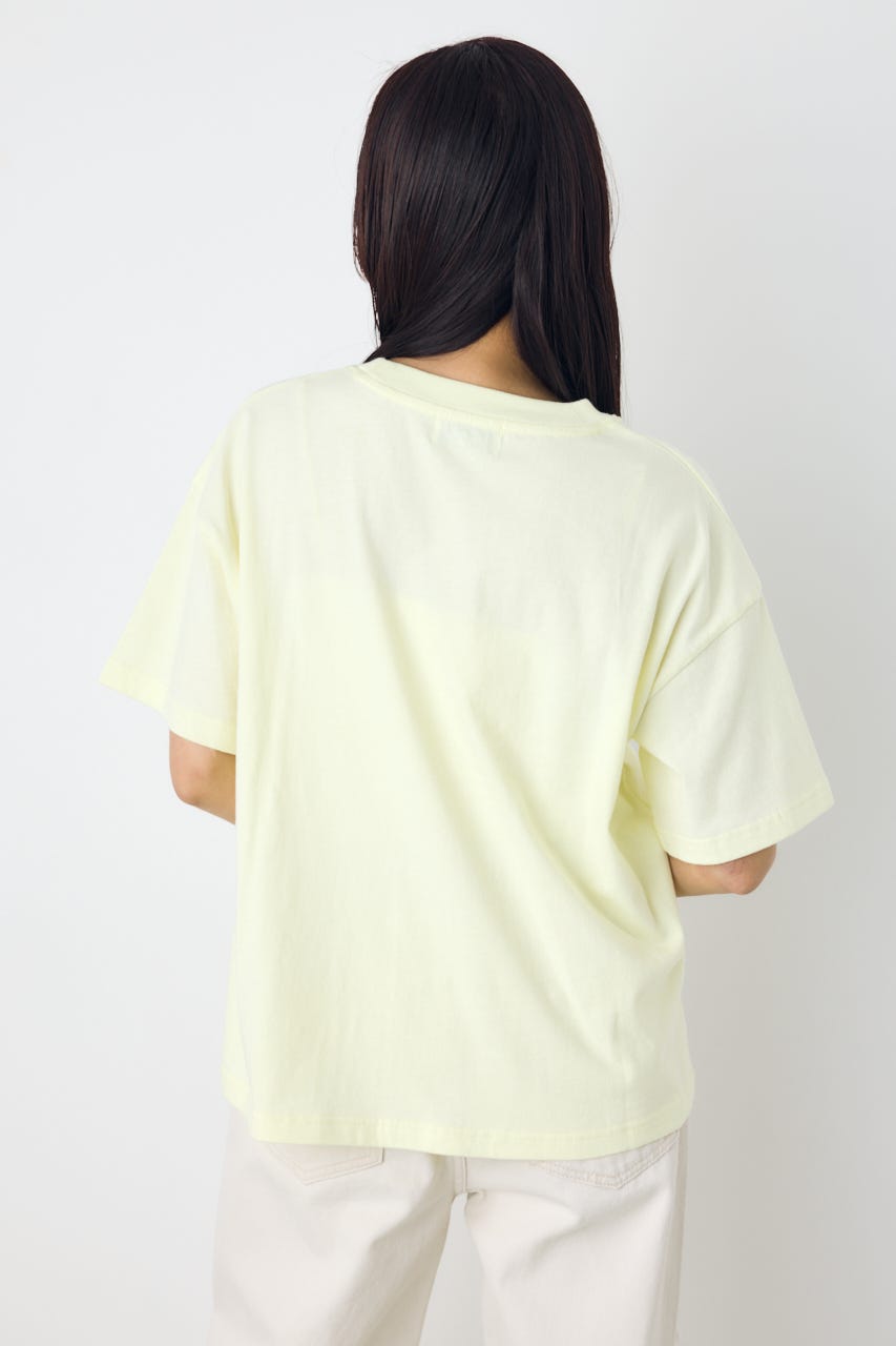 カスレプリントTシャツ L/YEL M