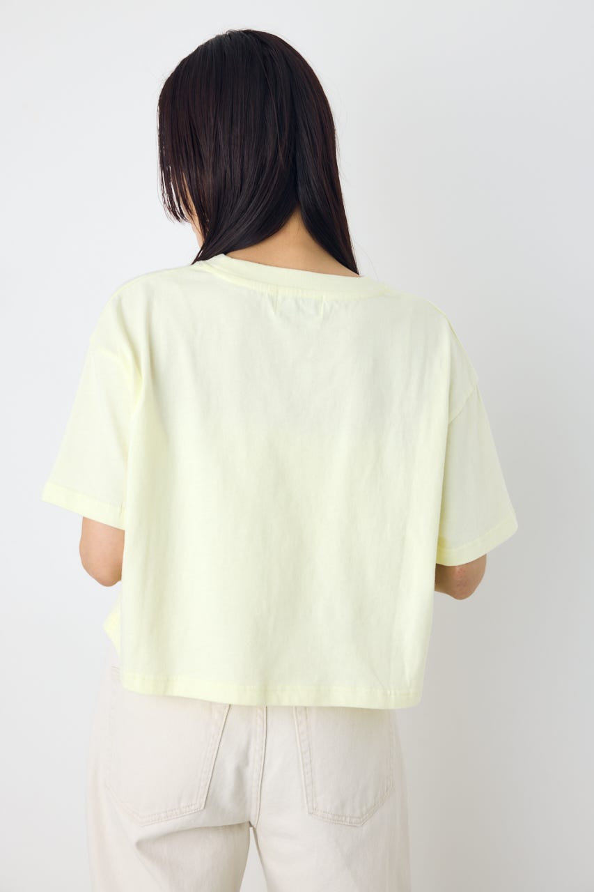 カスレプリントTシャツ L/YEL M