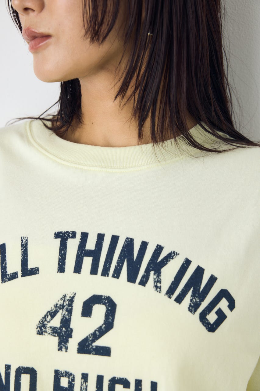 カスレプリントTシャツ L/YEL M