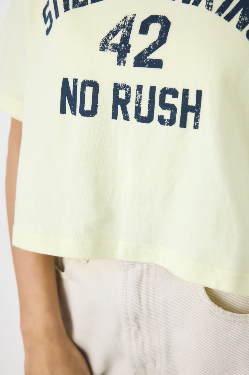 カスレプリントTシャツ L/YEL M