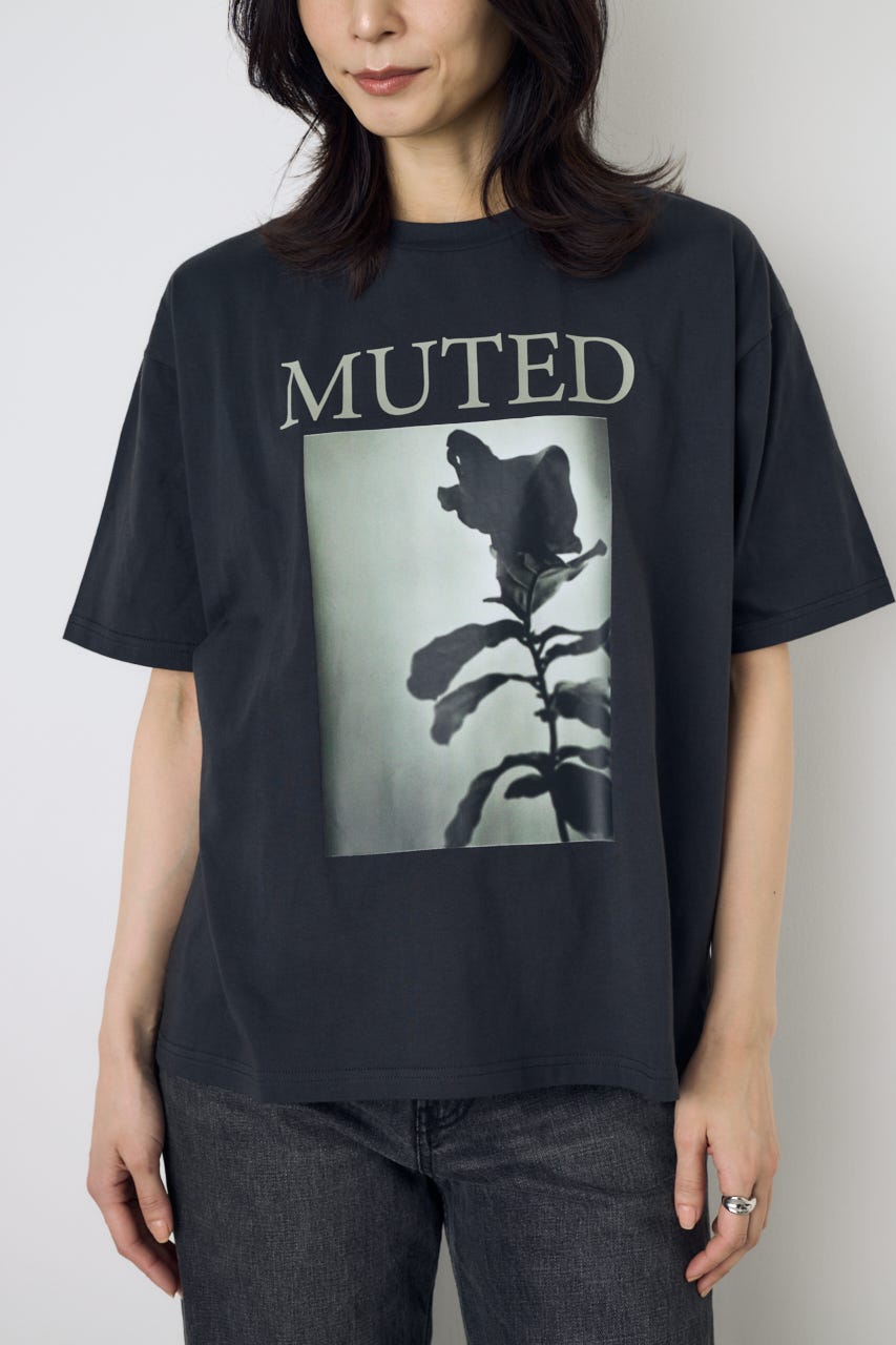 フォトプリントTシャツ L/BLK S