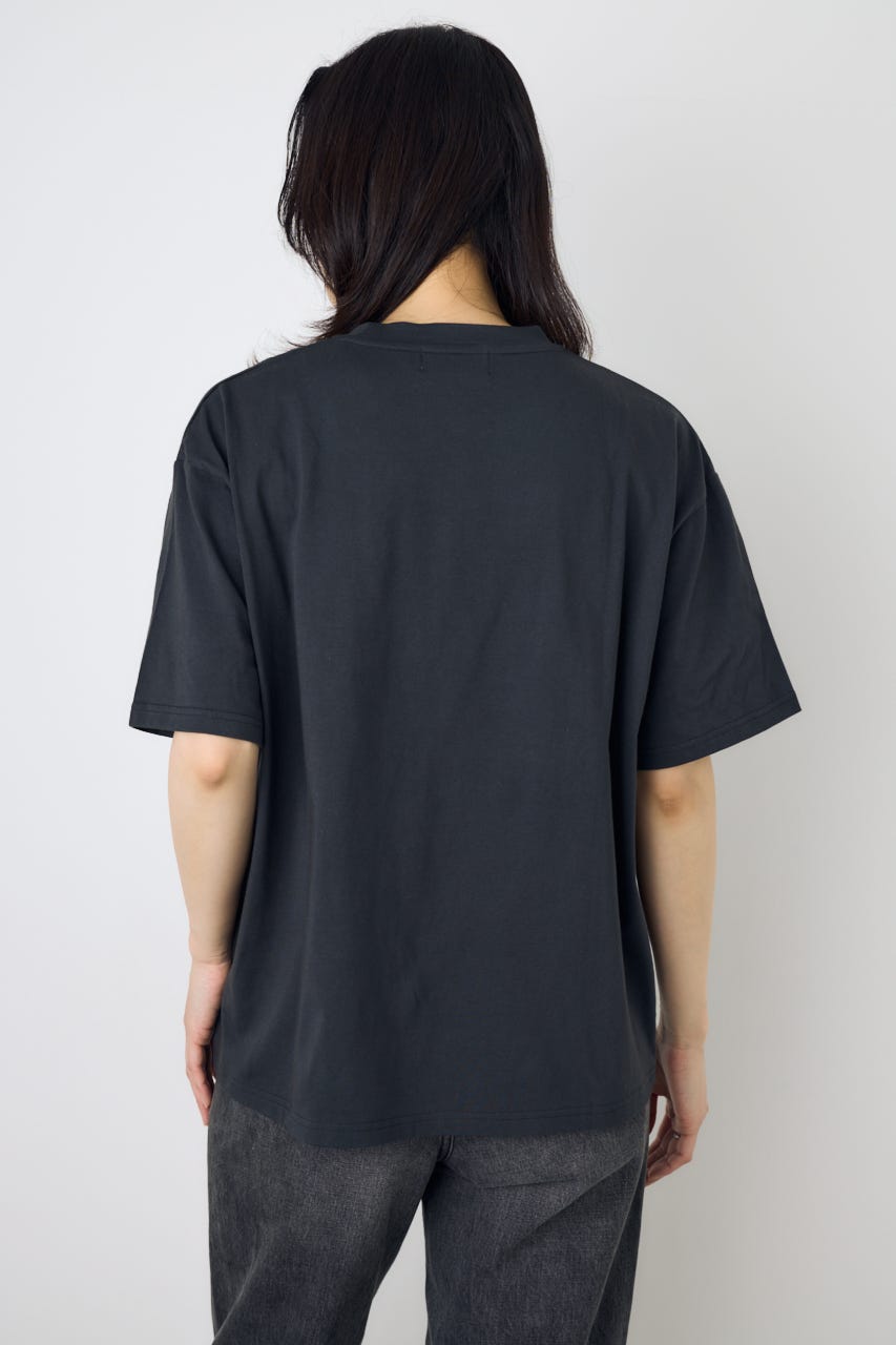 フォトプリントTシャツ L/BLK S