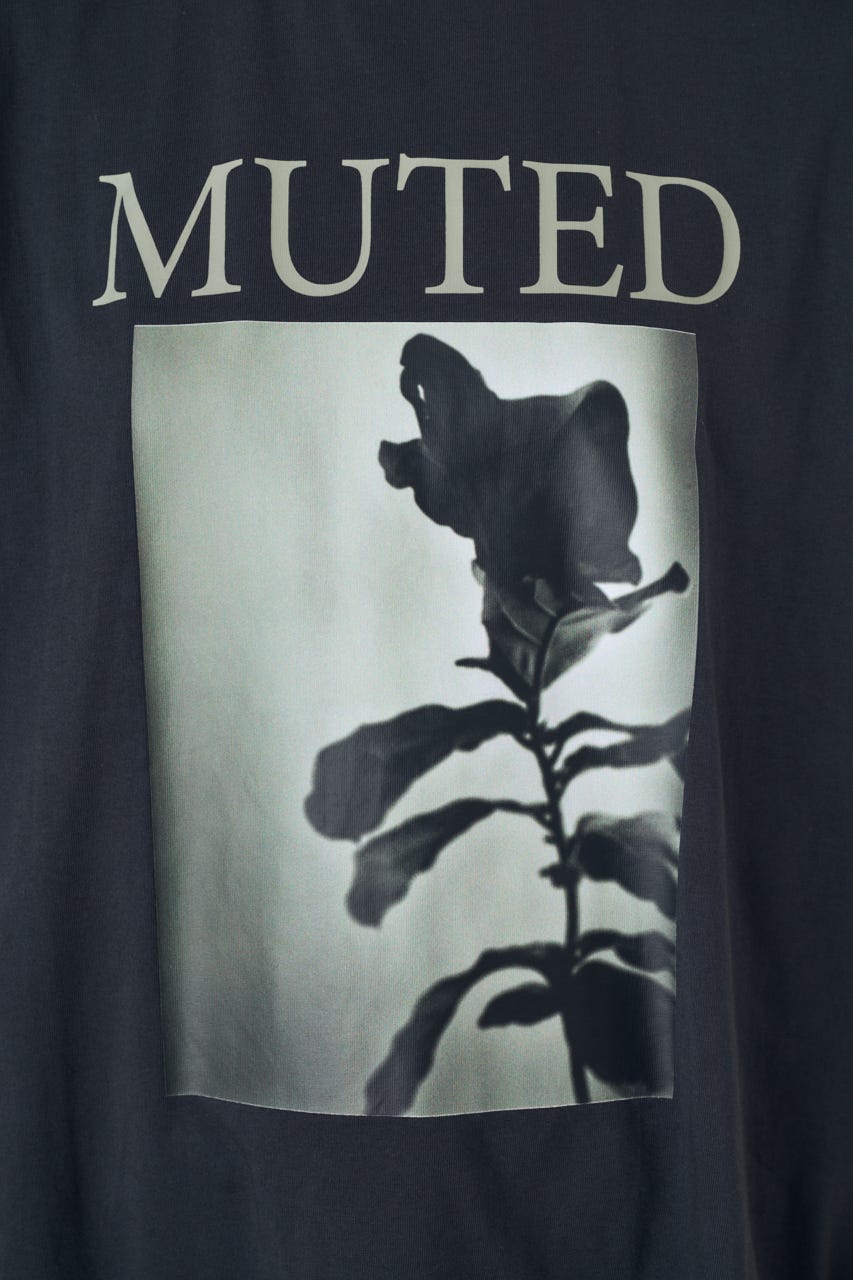 フォトプリントTシャツ L/BLK S