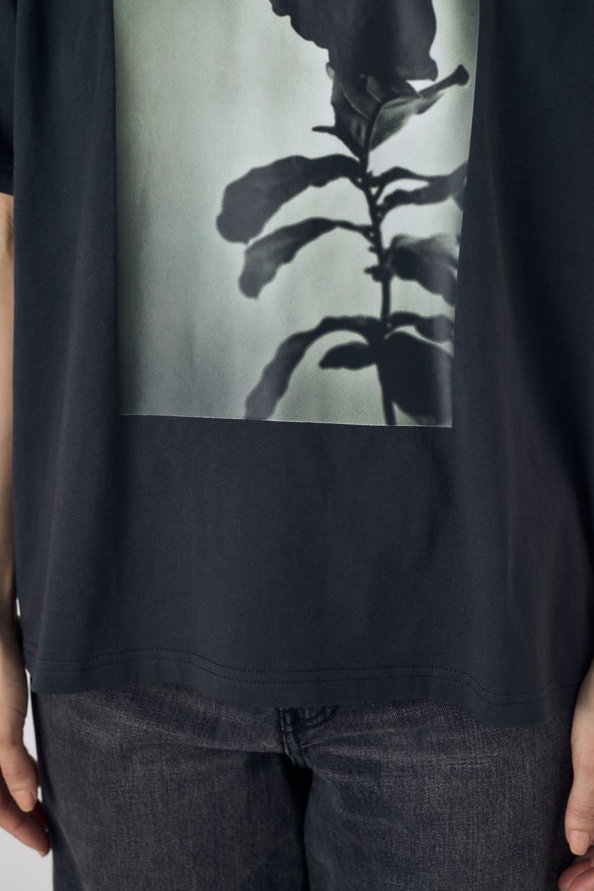 フォトプリントTシャツ L/BLK S