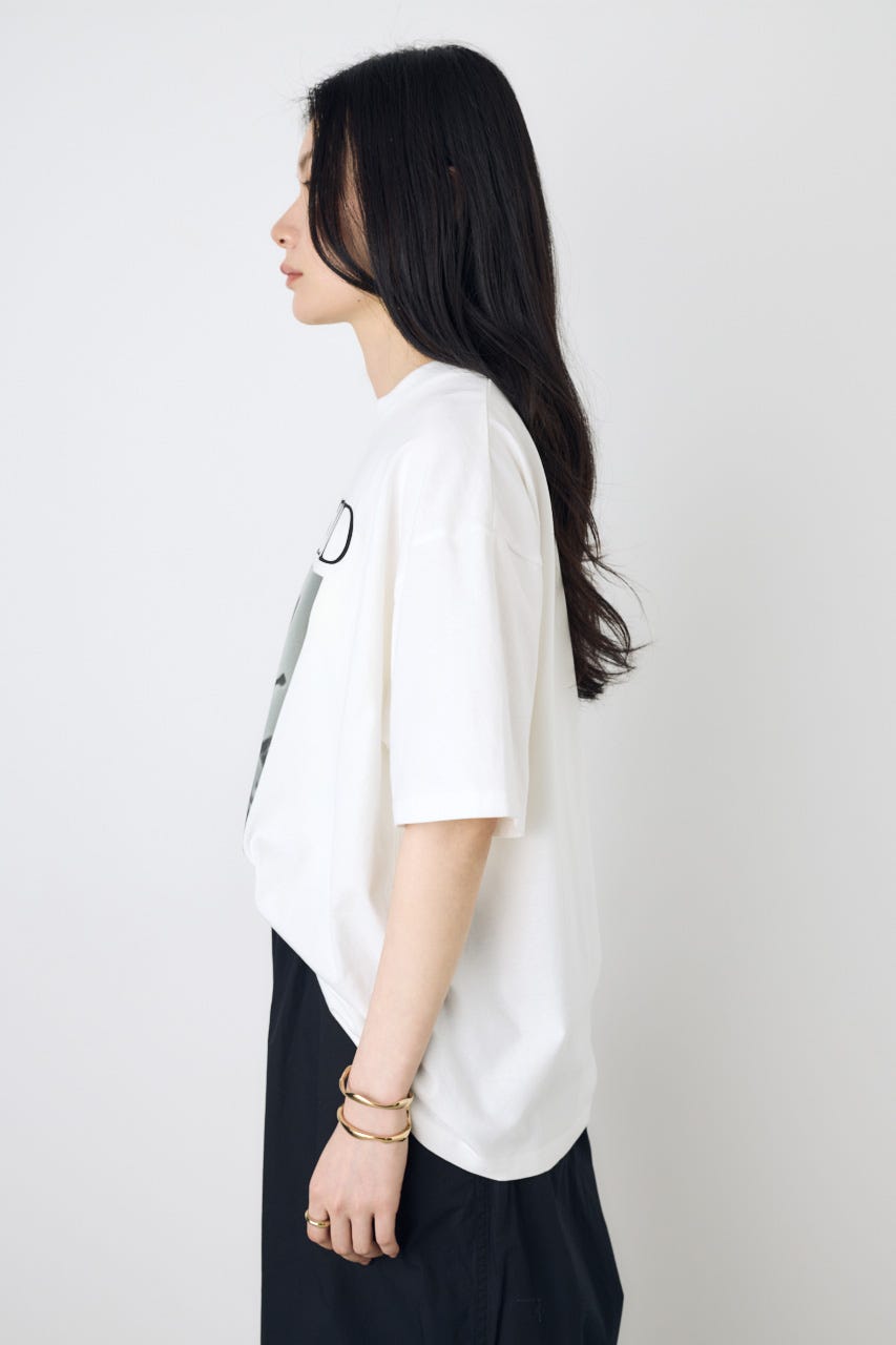 フォトプリントTシャツ WHT M
